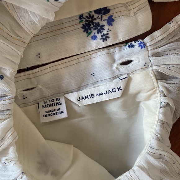 Janie and Jack 12-18 months long sleep fancy top - Picture 2 of 2